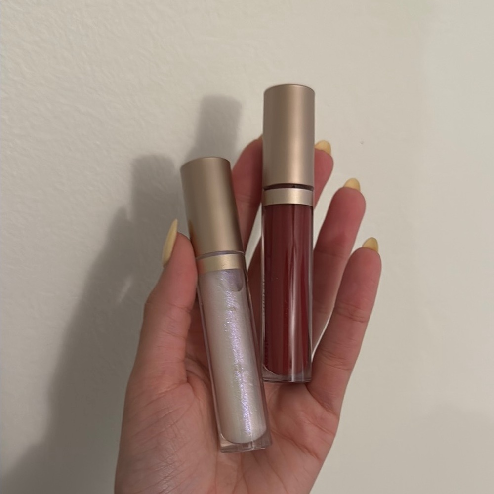 bareMinerals Radiant Lip Gloss & Balm Set Red and Silver - Picture 3 of 3